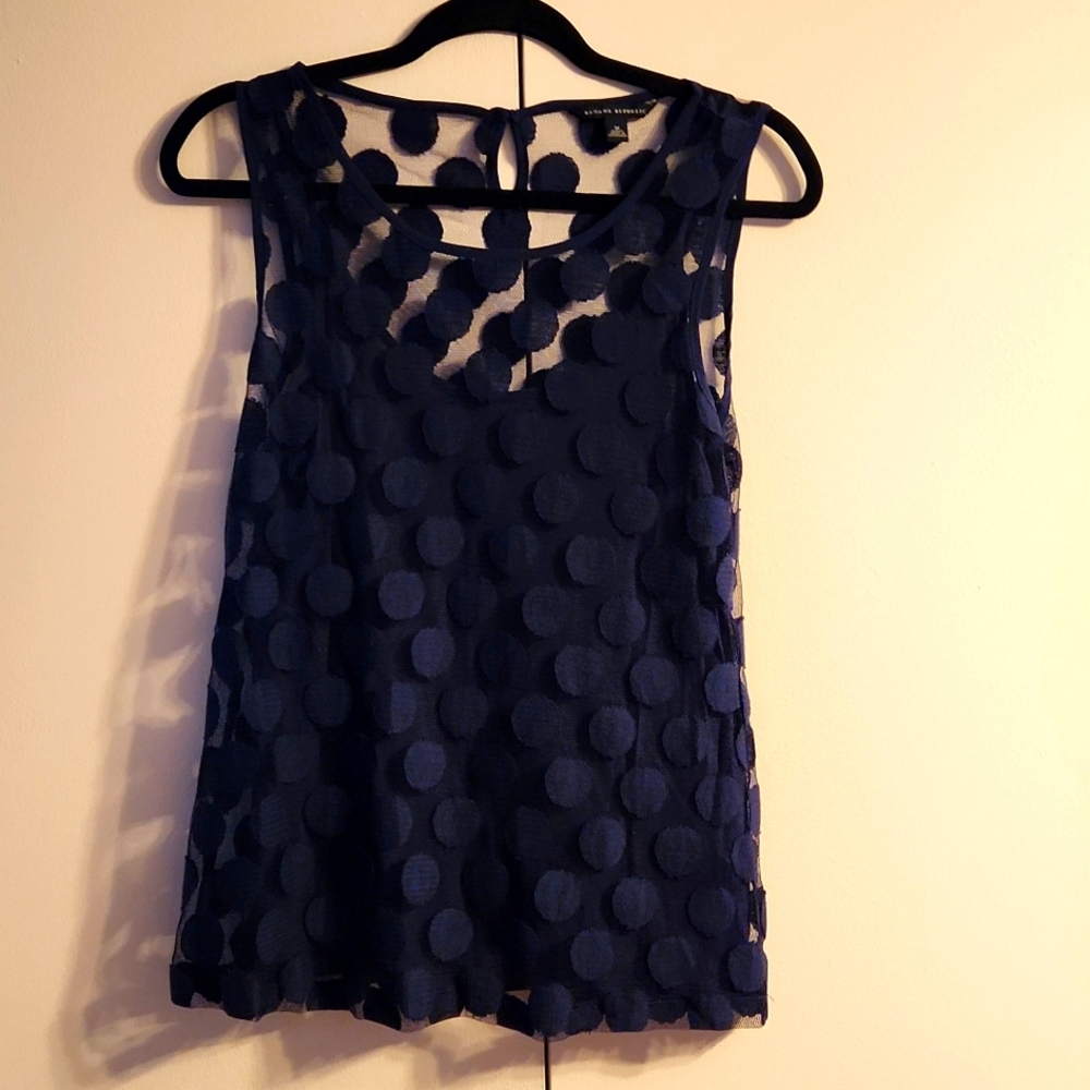 Banana Republic Polka Dot Tank Top medium